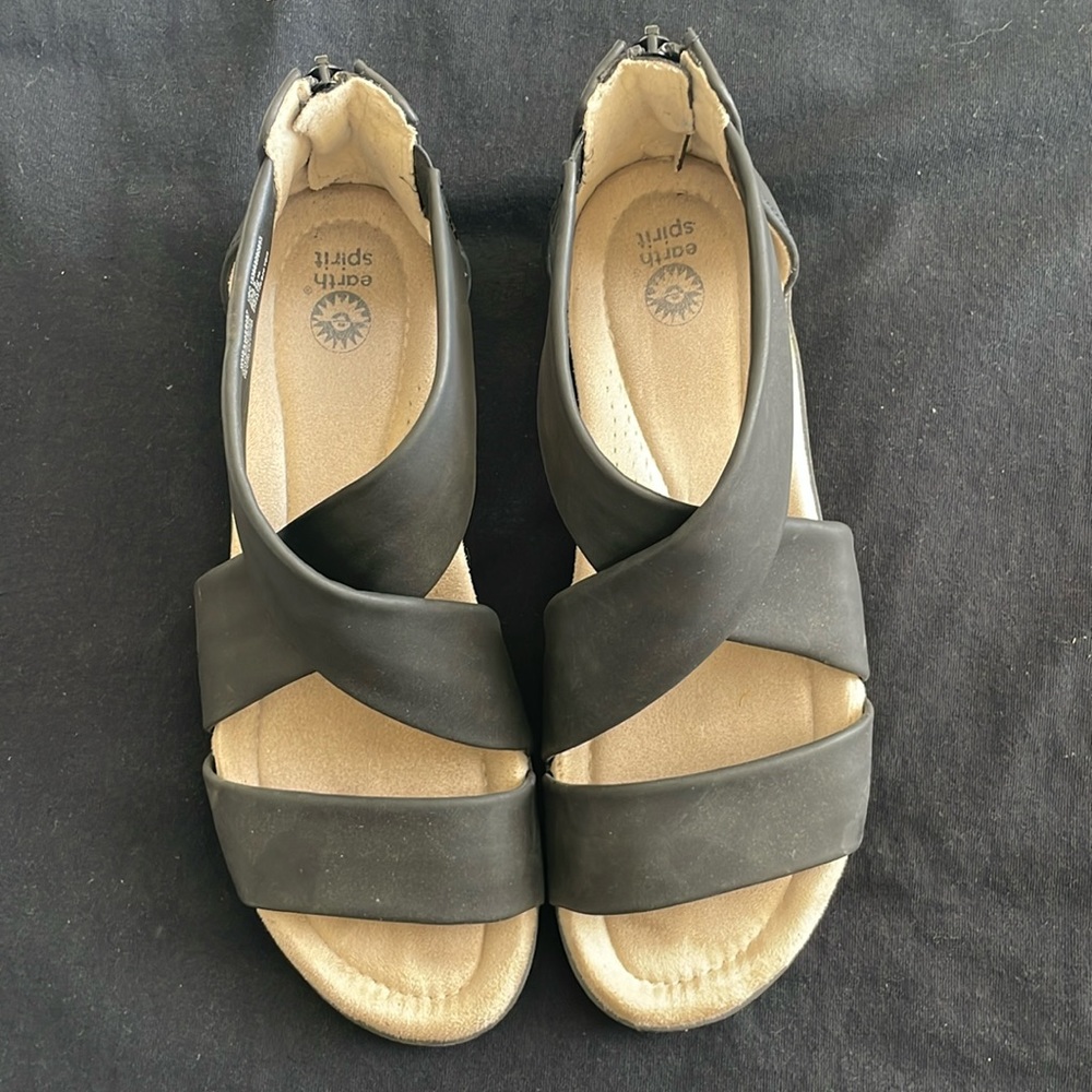 Women's Earth Spirit Wedges | Black | Size 9